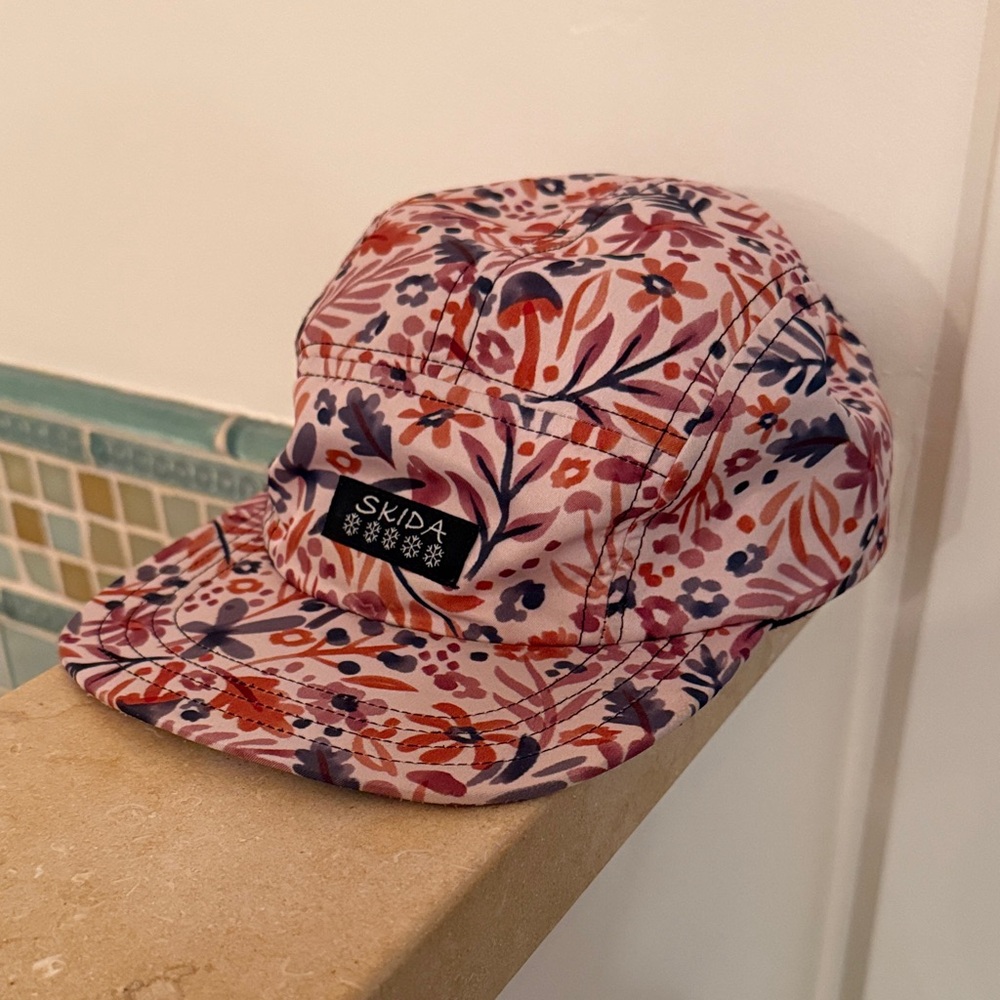 Skida Pink Floral Brim Hat